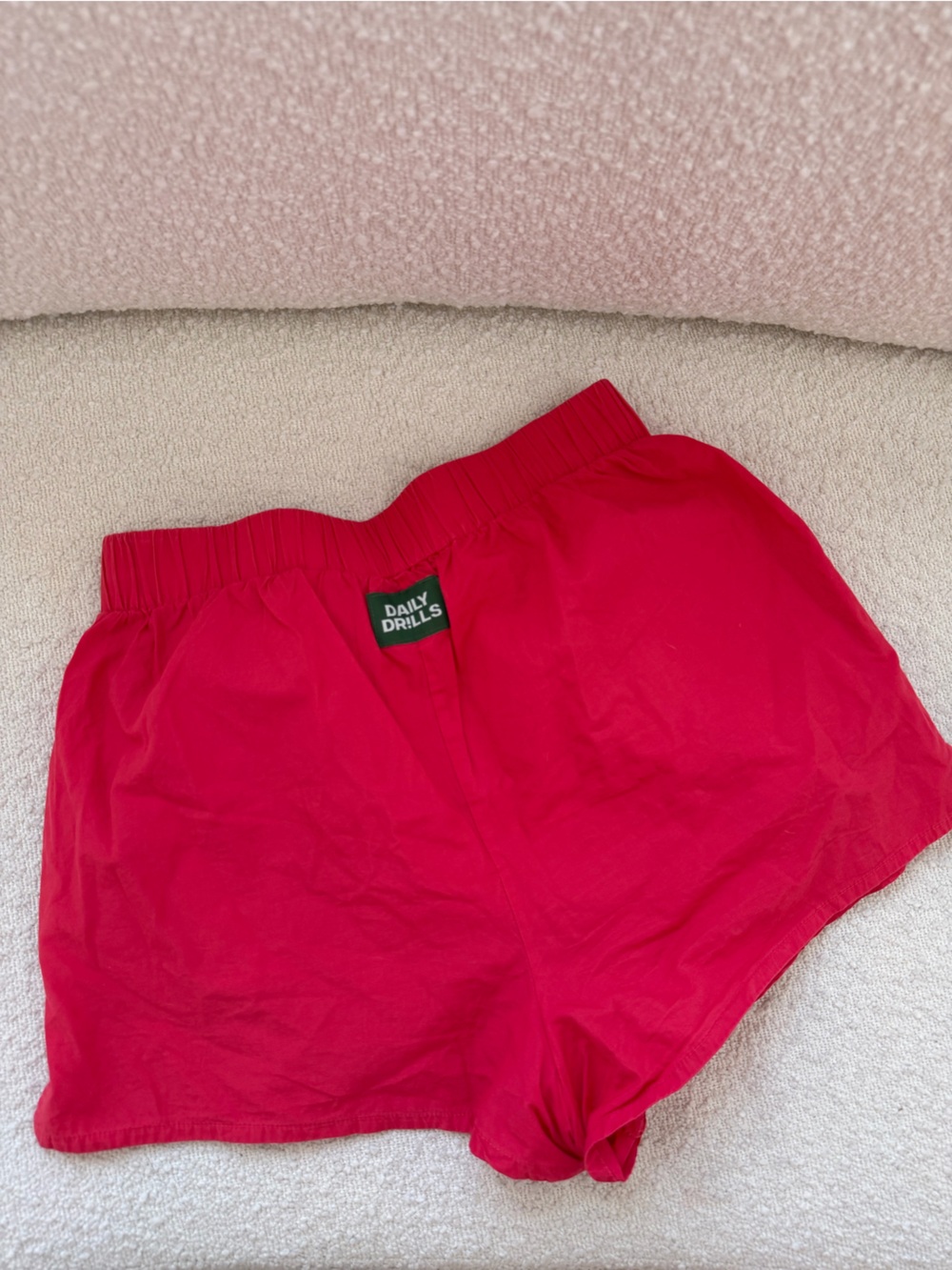 Daily Drills Red Poplin Resort Shorts